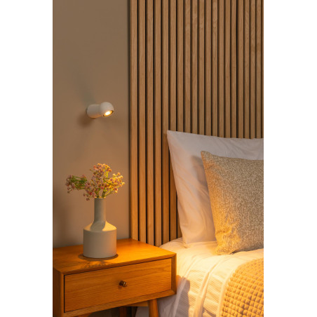 Lucide IPSOS - Applique murale Salle de bains - LED - 1x6W 2700K - IP54 - Blanc