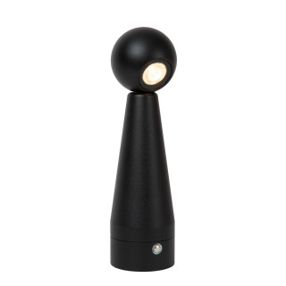 Lucide IPSOS - Lampe de table Rechargeable - Batterie/Piles - LED Dim. - 1x3W 2700K - Noir