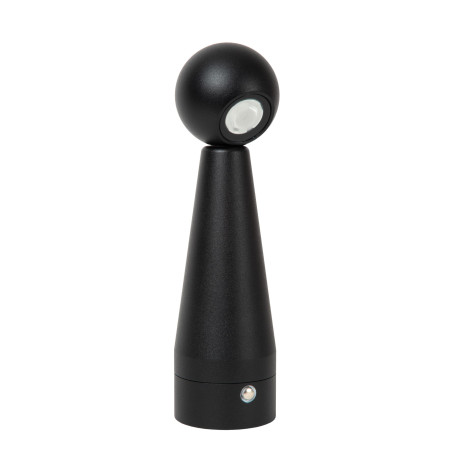 Lucide IPSOS - Lampe de table Rechargeable - Batterie/Piles - LED Dim. - 1x3W 2700K - Noir