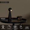 Lucide IPSOS - Lampe de table Rechargeable - Batterie/Piles - LED Dim. - 1x3W 2700K - Noir