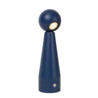 Lucide IPSOS - Lampe de table Rechargeable - Batterie/Piles - LED Dim. - 1x3W 2700K - Bleu
