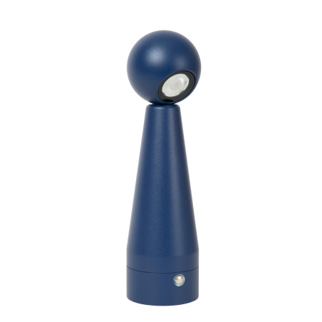 Lucide IPSOS - Lampe de table Rechargeable - Batterie/Piles - LED Dim. - 1x3W 2700K - Bleu
