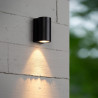 Lucide AKRA - Applique murale Intérieur/Extérieur - LED - 1x6W 2700K - IP54 - Noir