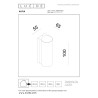 Lucide AKRA - Applique murale Intérieur/Extérieur - LED - 1x6W 2700K - IP54 - Blanc