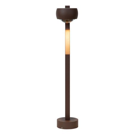 Lucide ESTAL - Borne extérieur - LED - 1x9W 2700K - IP54 - Rouille