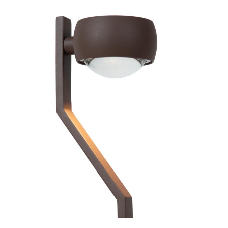 Lucide ESTAL - Borne extérieur - LED - 1x9W 2700K - IP54 - Rouille