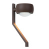 Lucide ESTAL - Borne extérieur - LED - 1x9W 2700K - IP54 - Rouille