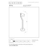 Lucide ESTAL - Borne extérieur - LED - 1x9W 2700K - IP54 - Rouille