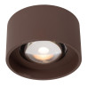 Lucide LENZ - Spot plafond Intérieur/Extérieur - Ø 11 cm - LED - 1x8W 2700K - IP54 - Rouille - Essential