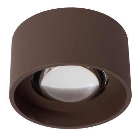 Lucide LENZ - Spot plafond Intérieur/Extérieur - Ø 11 cm - LED - 1x8W 2700K - IP54 - Rouille - Essential