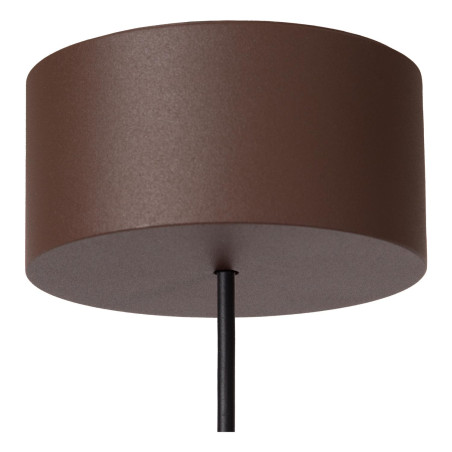 Lucide LENZ - Spot plafond Intérieur/Extérieur - Ø 11 cm - LED - 1x8W 2700K - IP54 - Rouille - Essential