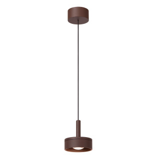 Lucide LENZ - Suspension Intérieur/Extérieur - Ø 11 cm - LED - 1x8W 2700K - IP54 - Rouille - Essential