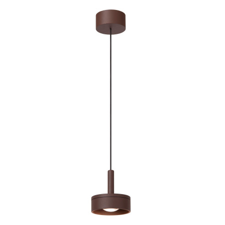 Lucide LENZ - Suspension Intérieur/Extérieur - Ø 11 cm - LED - 1x8W 2700K - IP54 - Rouille - Essential