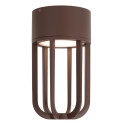 Lucide WELLS - Plafonnier Intérieur/Extérieur - Ø 10 cm - LED - 1x8W 2700K - IP54 - Rouille - Essential