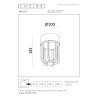Lucide WELLS - Plafonnier Intérieur/Extérieur - Ø 10 cm - LED - 1x8W 2700K - IP54 - Rouille - Essential