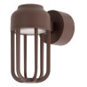 Lucide WELLS - Applique murale Intérieur/Extérieur - Ø 10 cm - LED - 1x8W 2700K - IP54 - Rouille - Essential