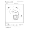 Lucide WELLS - Applique murale Intérieur/Extérieur - Ø 10 cm - LED - 1x8W 2700K - IP54 - Rouille - Essential