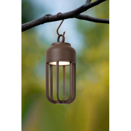 Lucide WELLS - Applique murale Rechargeable Intérieur/Extérieur - Batterie/Piles - Ø 10 cm - LED Dim. - CCT - 1x5W 2700K/4000K