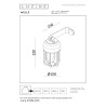 Lucide WELLS - Applique murale Rechargeable Intérieur/Extérieur - Batterie/Piles - Ø 10 cm - LED Dim. - CCT - 1x5W 2700K/4000K