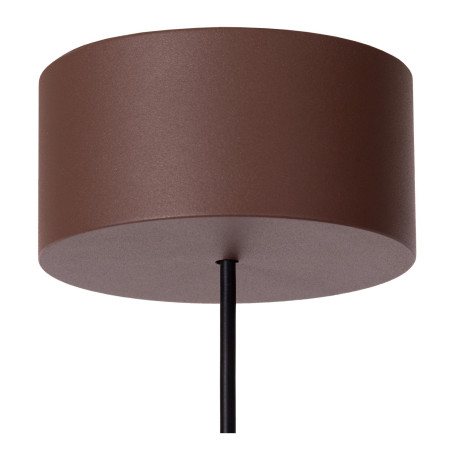 Lucide WELLS - Suspension Intérieur/Extérieur - Ø 10 cm - LED - 1x8W 2700K - IP54 - Rouille - Essential