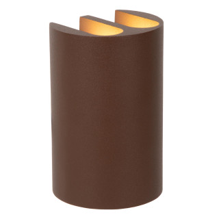 Lucide YORK - Spot mural / Applique mural Intérieur/Extérieur - LED - 4x1,2W 2700K - IP54 - Rouille - Essential