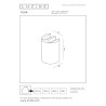 Lucide YORK - Spot mural / Applique mural Intérieur/Extérieur - LED - 4x1,2W 2700K - IP54 - Rouille - Essential