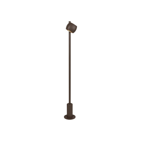 Lucide CAPRI - Lampadaire Intérieur/Extérieur - LED - 1x8W 2700K - IP54 - Café - Essential