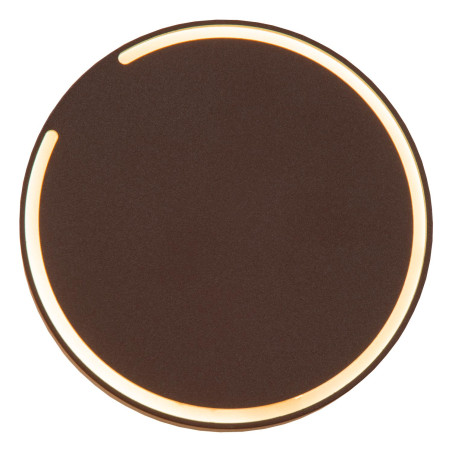 Lucide FINISTER - Applique murale Intérieur/Extérieur - Ø 13 cm - LED - 1x6W 2700K - IP54 - Rouille - Essential
