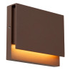 Lucide LOMAR - Applique murale Intérieur/Extérieur - LED - 1x6W 2700K - IP54 - Rouille - Essential