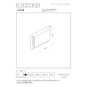 Lucide LOMAR - Applique murale Intérieur/Extérieur - LED - 1x6W 2700K - IP54 - Rouille - Essential