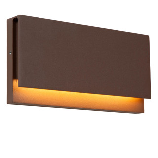 Lucide LOMAR - Applique murale Intérieur/Extérieur - LED - 1x10W 2700K - IP54 - Rouille - Essential