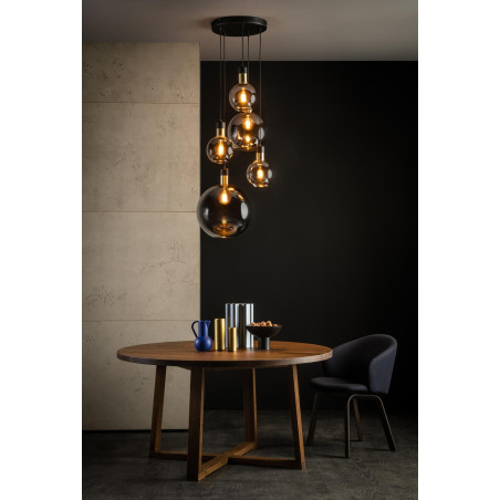 Lucide JULIUS - Suspension - 5xE27 - Fumé