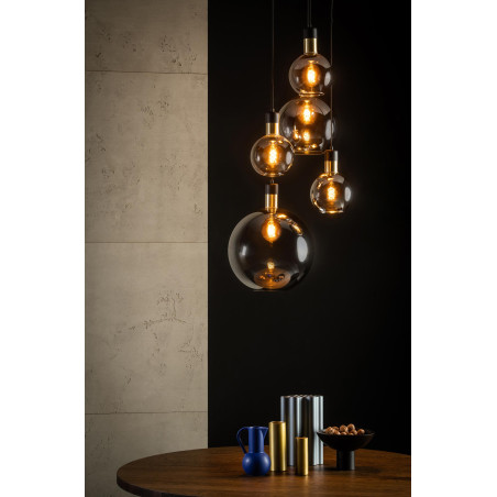 Lucide JULIUS - Suspension - 5xE27 - Fumé