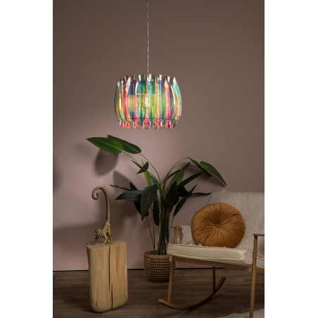 Lucide GLINSTAR - Suspension - Ø 40 cm - 1xE27 - Multicolor