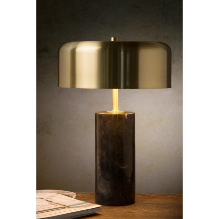 Lucide MIRASOL - Lampe de table - Ø 25 cm - 3xG9 - Noir