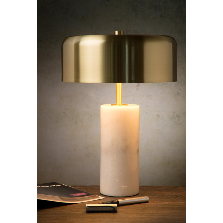 Lucide MIRASOL - Lampe de table - Ø 25 cm - 3xG9 - Blanc