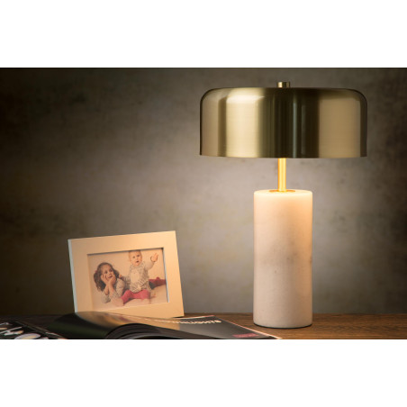 Lucide MIRASOL - Lampe de table - Ø 25 cm - 3xG9 - Blanc