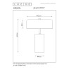 Lucide MIRASOL - Lampe de table - Ø 25 cm - 3xG9 - Blanc