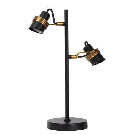 Lucide TUNDRAN - Lampe de table - 2xGU10 (MR16) - Noir