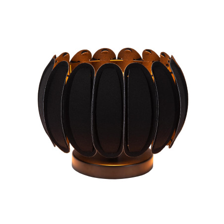 Lucide SPENCER - Lampe de table - Ø 30 cm - 1xE27 - Noir
