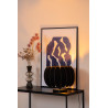 Lucide SPENCER - Lampe de table - Ø 30 cm - 1xE27 - Noir