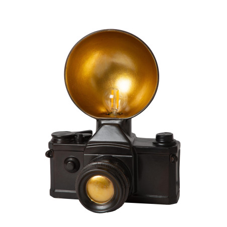 Lucide EXTRAVAGANZA CAMERA - Lampe de table - 1xE14 - Noir