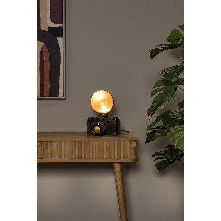 Lucide EXTRAVAGANZA CAMERA - Lampe de table - 1xE14 - Noir