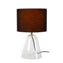 Lucide CAMPANA - Lampe de table - 1xE27 - Transparent - L 25 x P 25 x H 36,5 cm