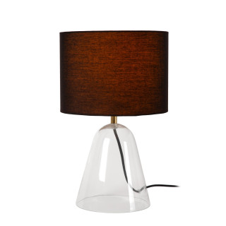 Lucide CAMPANA - Lampe de table - 1xE27 - Transparent - L 25 x P 25 x H 36,5 cm