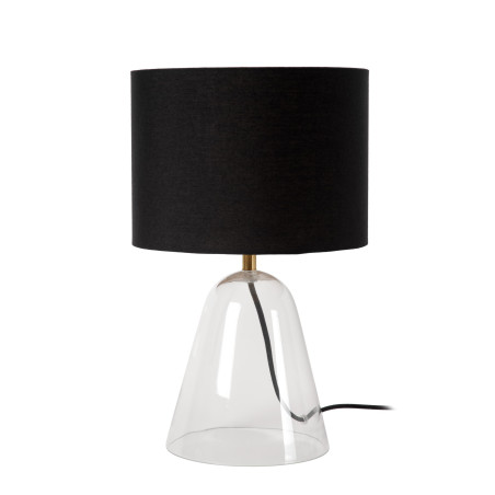 Lucide CAMPANA - Lampe de table - 1xE27 - Transparent - L 25 x P 25 x H 36,5 cm