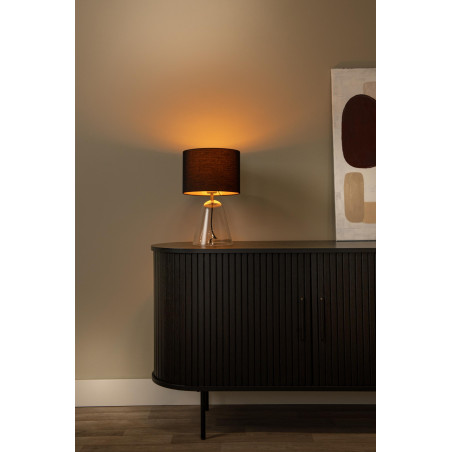 Lucide CAMPANA - Lampe de table - 1xE27 - Transparent - L 25 x P 25 x H 36,5 cm
