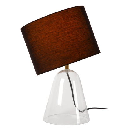 Lucide CAMPANA - Lampe de table - 1xE27 - Transparent - L 25 x P 25 x H 36,5 cm