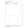 Lucide CAMPANA - Lampe de table - 1xE27 - Transparent - L 25 x P 25 x H 36,5 cm