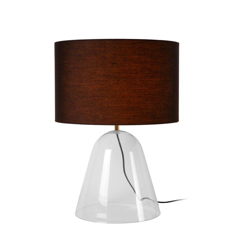 Lucide CAMPANA - Lampe de table - 1xE27 - Transparent - L 40 x P 40 x H 52,9 cm